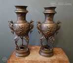 2 старинные латунные вазы - MM.LV - 7