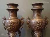 2 старинные латунные вазы - MM.LV - 13