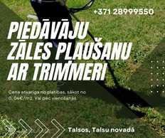 Zālāju pļaušana ar Trimmeri Zālāju pļaušana ar Trimmeri - MM.LV