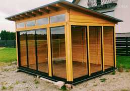 Arbor with sliding door system Arbor with sliding door system - MM.LV