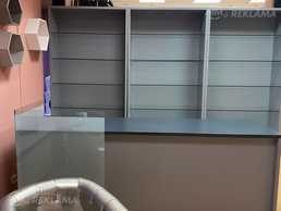 Plauktu - kases galda komplekts veikalam vai noliktavai Plauktu - kases galda komplekts veikalam vai noliktavai - MM.LV