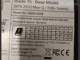 Klēpjdators Razer rz09-0328, 15.6 '', Jauns. Klēpjdators Razer rz09-0328, 15.6 '', Jauns. - MM.LV