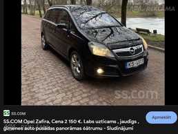 Opel Zafira. - MM.LV