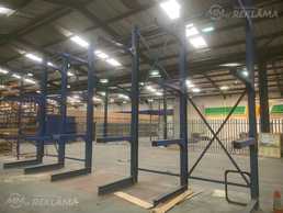 Noliktavu Lietoti plaukti Cantilever racking one side Noliktavu Lietoti plaukti Cantilever racking one side - MM.LV