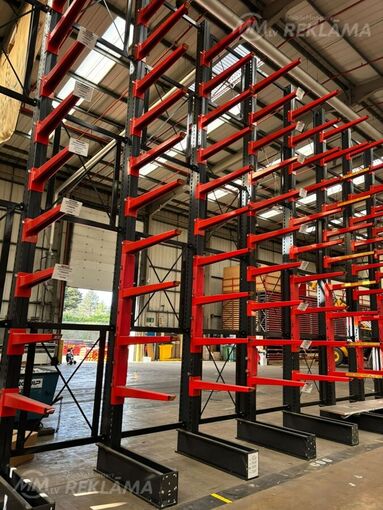 Noliktavu Lietoti plaukti Cantilever racking one side Noliktavu Lietoti plaukti Cantilever racking one side - MM.LV