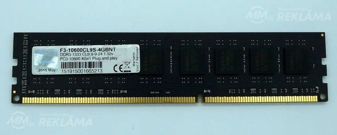 G.Skill 4GB, DDR3, 1333MHz - MM.LV