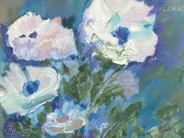 Белые цветы . - MM.LV