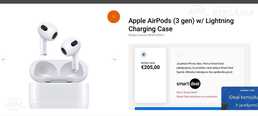 Оригинальный AirPods 3gen Оригинальный AirPods 3gen - MM.LV