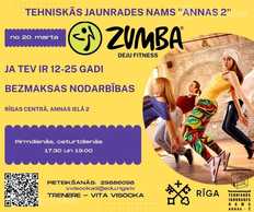 Zumba nodarbības Tehniskās jaunrades namā Annas 2 Zumba nodarbības Tehniskās jaunrades namā Annas 2 - MM.LV