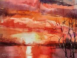 Акварельный пейзаж - MM.LV