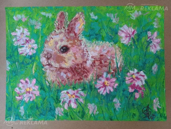 Кролик на лужайке - MM.LV