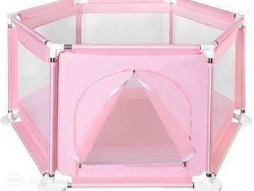 Saliekamā manēža pink 125x110cm (P8493) Saliekamā manēža pink 125x110cm (P8493) - MM.LV