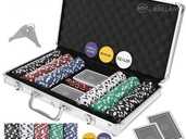 Pokera komplekts koferī 300 žetoni Poker P9554 - MM.LV