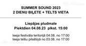 Summer sound 2 biļetes - MM.LV