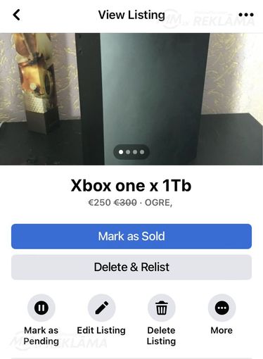 Spēļu konsole Xbox Xbox one x 1Tb, Labā stāvoklī. Cena runajama - MM.LV