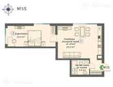 Jauns divu īstabu dzīvoklis, 44 m² - 2400€/m² , Dignājas iela 4 - MM.LV - 15