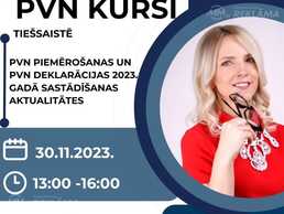 PVN 2023. gadā aktualitātes - kursi grāmatvežiem. - MM.LV