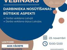 Vebinārs - Darbinieka nosūtīšanas būtiskie aspekti 2023. gadā. - MM.LV