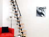 Модульная лестница Nizza Minka (изготовлено в Австрии). Чёрная, серебр - MM.LV