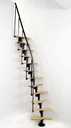 Moduļu kāpnes Vienna Minka (ražots Austrijā). Melna, sudraba, balta, - MM.LV - 3