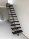 Moduļu kāpnes Comfort Top Turn Minka (ražots Austrijā). Melna, sudraba - MM.LV - 10