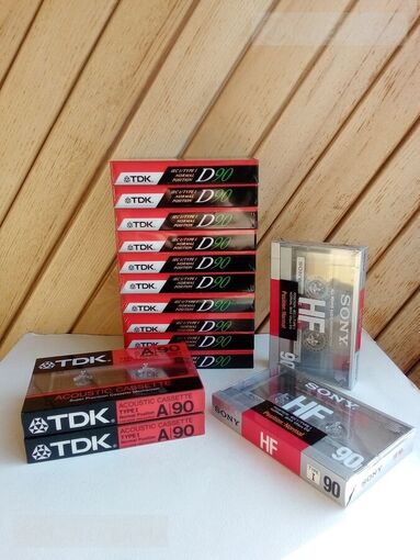 Аудио кассеты, новые tdk, sony - MM.LV