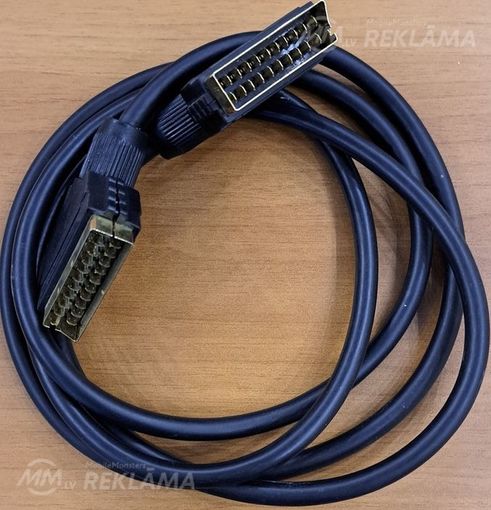 Scart кабель с позолоченными контактами - MM.LV