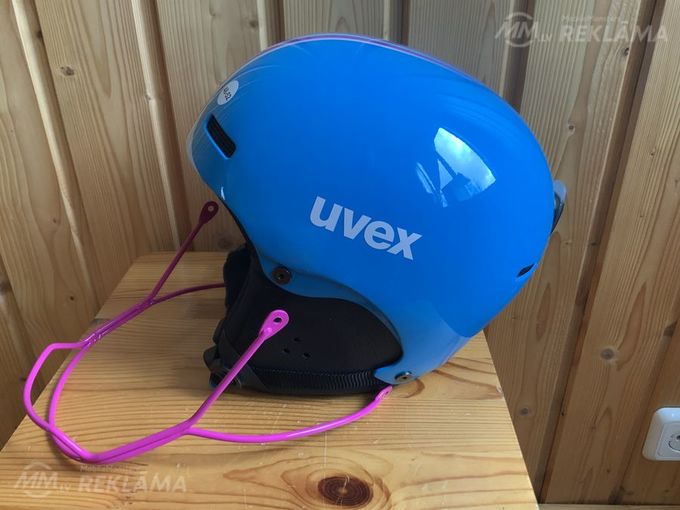 Skiing helmet Uvex hlmt 5 jun race cyan-pink-48-52CM - MM.LV