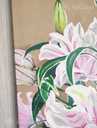 Оригинальная цветочная живопись , композиция из белых лилий на холсте - MM.LV - 7