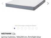 Mattress double bed size 160x200 Thickness 18cm - MM.LV