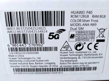 Huawei P40, 128 GB, New. Huawei P40, 128 GB, New. - MM.LV