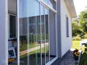 Stikla bīdāmās sienas ar drošu stiklu, terases, piebūves iestiklošana - MM.LV - 1