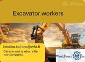 Excavator driver job. - MM.LV