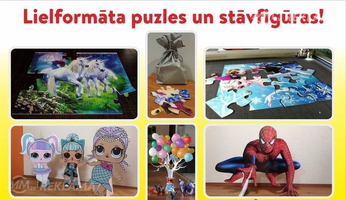 Lielformāta puzles un stāvfigūras. - MM.LV