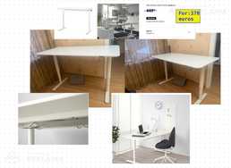 Electric white desk sit/stand Electric white desk sit/stand - MM.LV