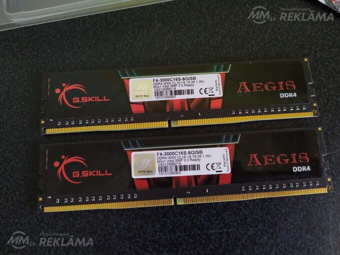 Ram G.Skill Aegis 16GB (2x8GB) DDR4 3000MHz - MM.LV