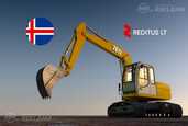 Ekskavatora operators darbs Islandē - MM.LV