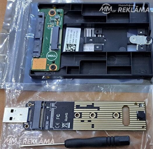 DELL sata адаптер оригинал для всех типов M2 дисков - MM.LV