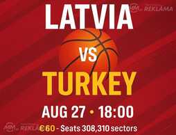 Izdevīgi pārdošu 4 Turcijas Latvijas basketbola sēdvietas biļetes. Izdevīgi pārdošu 4 Turcijas Latvijas basketbola sēdvietas biļetes. - MM.LV