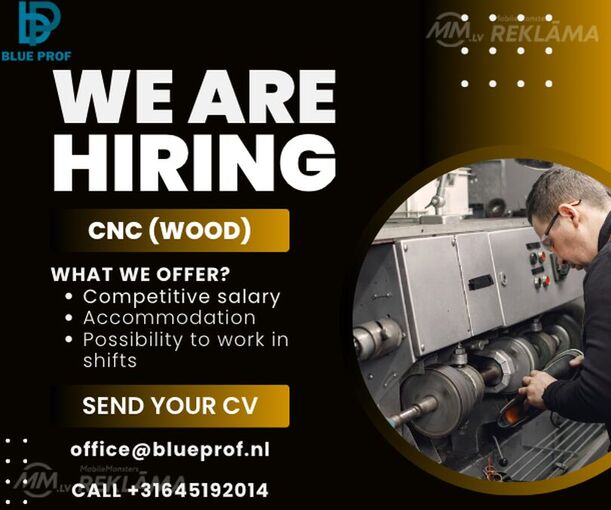 CNC Operator Wood in the Netherlands - MM.LV