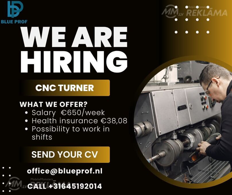 Оператор ЧПУ по дереву в Нидерландах Оператор ЧПУ по дереву в Нидерландах - MM.LV