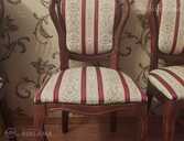 Dining table with inlay and matching chairs - MM.LV