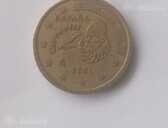 Монета 50 Евроцентов 2001 г. Испания - MM.LV - 1