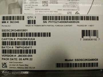 Intel ssd d3-s4610 series 480 gb Intel ssd d3-s4610 series 480 gb - MM.LV