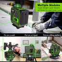 Лазерный уровень нивелир 4D 16 línes с приёмником сигнала 360 градусов - MM.LV - 7