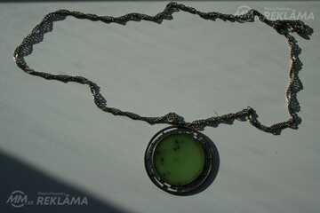 Украшение на шею-камень-нефрит - MM.LV