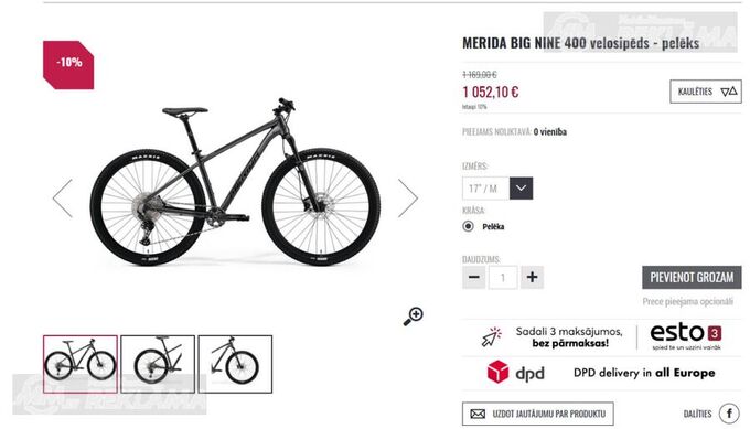 Merida Big Nine 400 (2025) - gandrīz jauns MTB - MM.LV