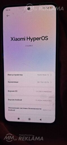 Xiaomi Redmi note 13, 128 GB, Labā stāvoklī. - MM.LV