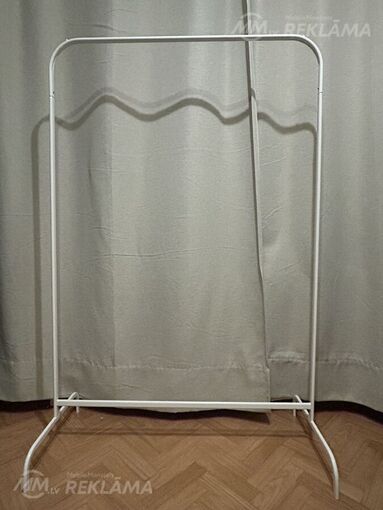 Drēbju statīvs, baltā krāsā, 99x152 cm Drēbju statīvs, baltā krāsā, 99x152 cm - MM.LV