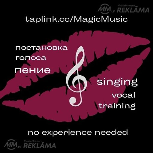 6 € | уроки: вокал, пение, постановка голоса в Риге | MagicMusicM 6 € | уроки: вокал, пение, постановка голоса в Риге | MagicMusicM - MM.LV